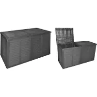 Huismerk made2trade Boîte de rangement de jardin XXL d'une capacité de 750L en anthracite