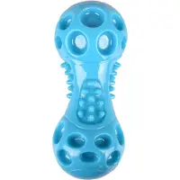 Flamingo Legetøj hund WIDO DUMBBELL, blå 14 cm