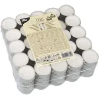 Papstar 13302 Bougie de cire ronde (e) (100 pcs)