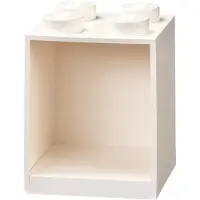 LEGO Étagère en forme de brique à 4 tenons - blanc