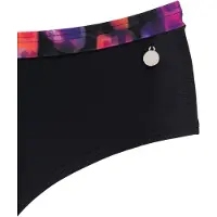 LASCANA Bas de bikini violet foncé / noir