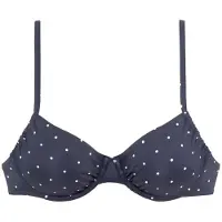 LASCANA Hauts de bikini 'Sparkel' bleu marine / blanc