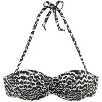 LASCANA Hauts de bikini 'Clara' beige / noir