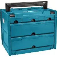 Makita P -84349 Makstor Coffret De Transport Nr. 4-5 - 395 X 295 X 320 Mm - 5 Tiroirs