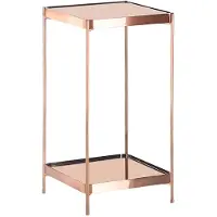 Beliani Table D'appoint Alsea Effet Miroir Cuivré