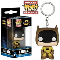 Funko POP! POCKET POP KEYCHAIN PORTACHIAVI DC COMICS BATMAN YELLOW MINI FIGURE NOUVEAU !