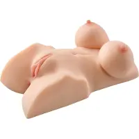 PDX Perfect DD's - torse réaliste avec 2 orifices - silicone couleur chair