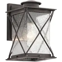 Elstead Lighting Argyle Applique murale d'extérieur E27 26cm Zinc vieilli IP44 (E27, IP44)