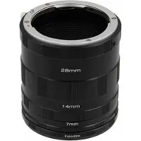 Fotodiox Ensemble de tubes d'extension Macro pour appareils photo reflex à monture Nikon F pour la photographie en gros plan extrême