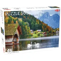 Tactic Puzzle 500 Paysage : Cygnes sur un lac