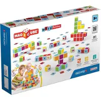 Geomag Magicube 084 Word Building - Constructions Magnétiques Et Jeux Educatifs 16 Cubes Magnétiques 63 Clips Multicolore