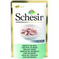 Schesir Tuńczyk z doradą w galaretce dla kotów 12x85 g