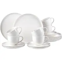 Ritzenhoff & Breker Service à café Skagen, 18 pièces en porcelaine, lavable au lave-vaisselle, set composé de :