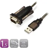 Ewent Câble convertisseur EW1116 USB 2.0 vers Série RS232 1.5m Noir