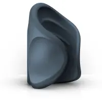 Huismerk - masturbateur vibrant ouvert rechargeable - silicone gris