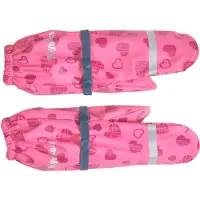 Playshoes Gants 'Herzchen' gris / bleu violet / rose / pitaya