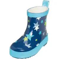 Playshoes Bottes en caoutchouc bleu clair / bleu foncé / vert clair / blanc
