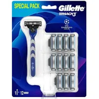 Gillette Mach3 rasoir + lames de rechange 12 pcs