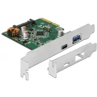 DeLOCK PCIe 1x USB Type-C, 1x USB-A