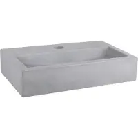 Differnz Flat Lavabo WC béton gris clair 38 x 24 x 8 cm 38.005.38