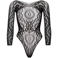 Leg avenue Body 89161 Résille Manches Longues Noir