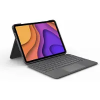 Logitech Folio Touch - Clavier et étui - avec trackpad - rétroéclairé - Apple Smart connector - QWERTY - Pan-Nordic - Oxford Gray - pour Apple iPad Air 10.9-inch (4e génération, 5e génération)