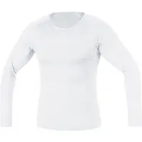GORE WEAR T-Shirt M Base Layer Thermo Long Sleeve pour homme - Blanc - Tailles : S, M, L, XL, XXL