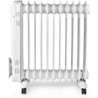 Nedis Radiateur à huile mobile 11 ailettes