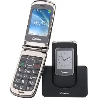 Olympia Téléphone portable à grosses touches View 6,1cm (2,4 pouces), couleur : rouge