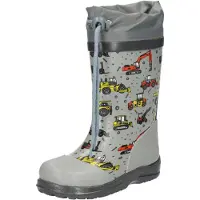 Beck Bottes en caoutchouc 'Baustelle' jaune / gris / anthracite / rouge clair