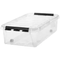 Smartstore 3541070 Boîte de rangement CLASSIC 30 L, clips : noir