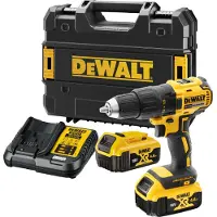 DeWalt Perceuse visseuse compact 18V XR - - avec 2 batteries 18V 4.0Ah - coffret - DCD777M2T