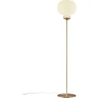 Nordlux Lampadaire Raito blanc/laiton 150cm max. 25W E27 sans ampoule avec interrupteur