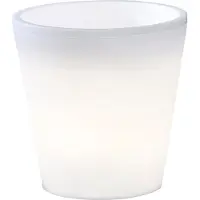 Konstsmide Pot de fleur LED Assisi LED 28cm - 2,5w - blanc