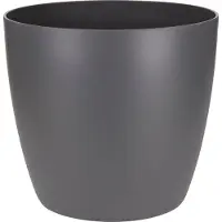 Elho Pot de Plante Elho Brussels Anthracite Rond - Ø 29,5 x 27,1 cm