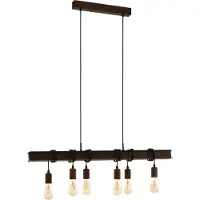 Eglo Suspension Townshend 4 brun antique 6 lampes