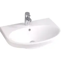 Gustavsberg 5556 Nautic håndvask 560 x 430 mm, t/bolt/baering, hvid (175 mm, 430 mm)