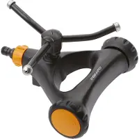 Fiskars Arroseur rotatif métal sur roues