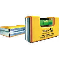 Stabila Pocket PRO Magnetic Level 17953 niveau avec étui de ceinture, 7 cm