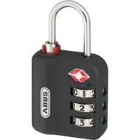 ABUS Cadenas Combinaison 147-30mm TSA Noir Blister