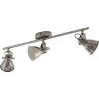 Eglo LED plafonnier Seras Nickel à 3 lumières avec crème