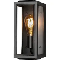 Konstsmide Applique murale Carpi, taille moyenne, culot E27, laiton avec verre transparent