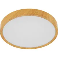 Eglo 98602 MUSURITA LED 6x plafonnier 6x5,5W Ø440mm aspect bois naturel blanc chaud