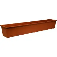 Geli Bac à fleurs Standard plastique 100x17x14 cm terracotta (100 x 17 x 14 cm)
