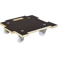 Bauhaus Plateau roulant CONNECT avec MaxiGRIP, GH 1393, L x l 390 x 390 mm, force 200 (200 kg)