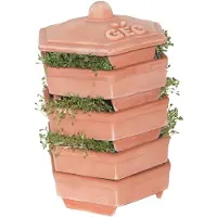 GEO Terradisiena Germoir Poterie Brun 19 x 19 x 31 cm