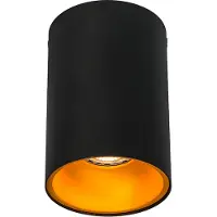 QAZQA Spot intelligent noir avec or avec source de lumière WiFi GU10 - Deep