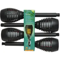 Lumineo Piquets Solaires Flammes éclairage Décoratif Solaire Effet Flamme Réaliste -