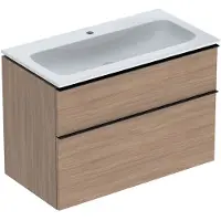 Geberit iCon Set lavabo pour meubles avec meuble sous-lavabo, 2 tiroirs, 90x63x48 cm, 502337, 502.337.JH.1