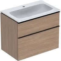 Geberit iCon Set lavabo pour meubles avec meuble sous-lavabo, 2 tiroirs, 75x63x48 cm, 502336, 502.332.JH.1